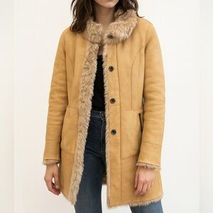 DROMe Reversible Leather & Fur Coat